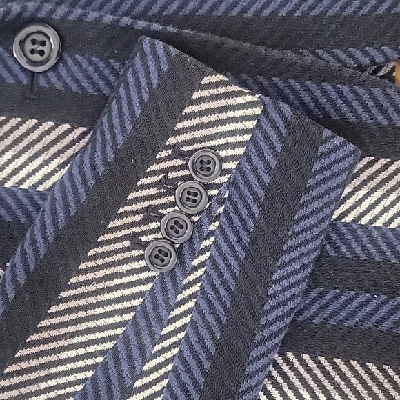 Striped Patterned Ann Taylor Blazer Jacket - Picture 4 of 8